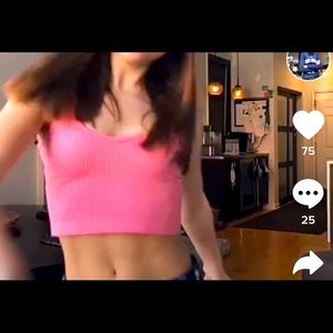 ISO urban outfitters out from under pink bra top